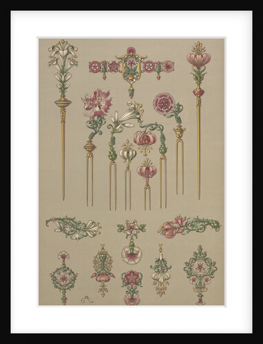 Plate 119 from 'Die Pflanze in Kunst und Gewerbe' by Anton Seder